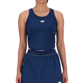 Women's Cropped Tournament Tennis Tank Navy